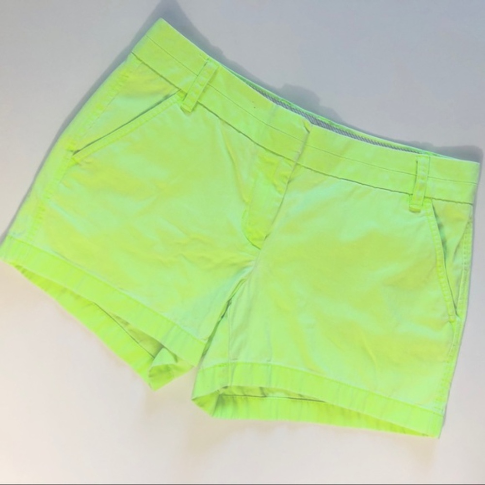 Neon J Crew Chino Shorts